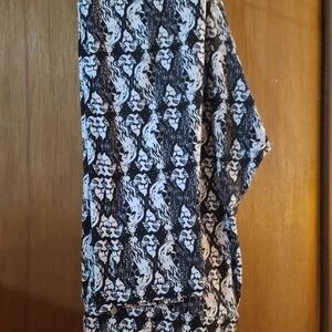LuLaRoe Black and White Graphic Pants